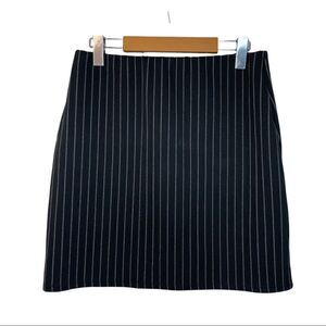 Ardene Vertical Pinstripe Black Skirt